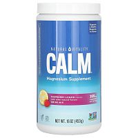 Natural Vitality, CALM, смесь для приготовления антистрессового напитка, со вкусом малины и лимона, 453 г (16 унций)