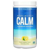 Natural Vitality, CALM, смесь для приготовления антистресс-напитка, сладкий лимон, 453 г (16 унций)